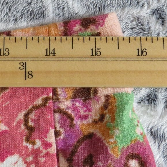 J. Crew* Women's Double Button/Zip Multipocketed Floral Short Shorts~ Size 2 - Picture 5 of 12
